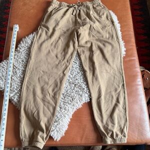 Tan sweatpants